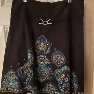 Heart Soul Black skirt with sequences, size 5